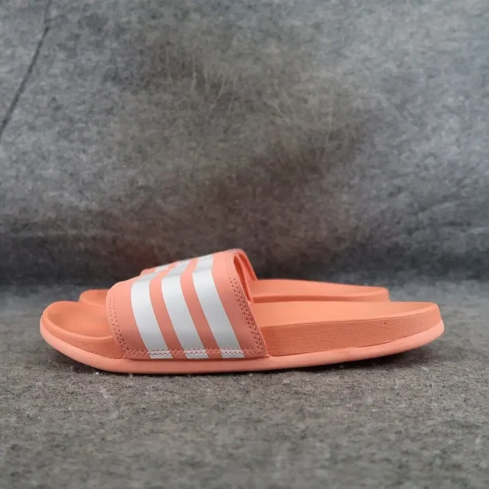 Adidas Shoes Mens 7 Sandal Slides Adilette Casual Comfort Coral White Cloudfoam